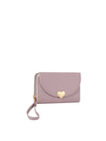 Calin heart wallet with a wristlet