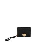 Calin heart front flap wallet with a wristlet