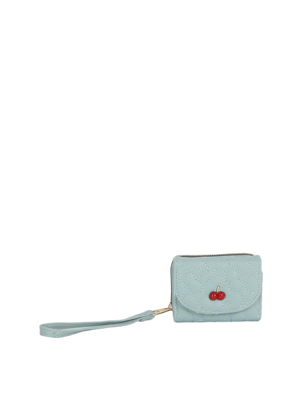 Calin Quilted Cherry Wristlet Wallet