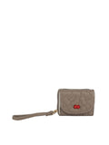 Calin Quilted Cherry Wristlet Wallet