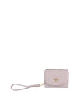 Calin Quilted Interlocking Hardware Wristlet Wallet