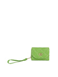 Calin Quilted Interlocking Hardware Wristlet Wallet
