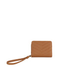 Calin Chevron Stitched Wristlet Wallet