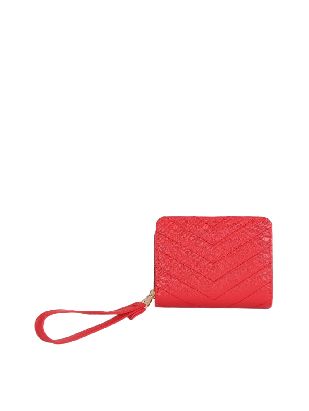 Calin Chevron Stitched Wristlet Wallet