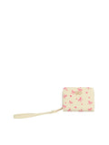 Calin Bow and Heart Print Wristlet Wallet