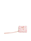 Calin Bow and Heart Print Wristlet Wallet