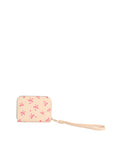 Calin Bow and Heart Print Wristlet Wallet