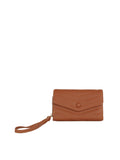 Chevron Quilted Tri-Fold Wristlet Wallet