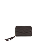 Chevron Quilted Tri-Fold Wristlet Wallet
