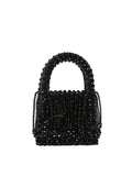 Calin collection top handle beaded mini shoulder bag