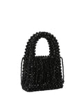 Calin collection top handle beaded mini shoulder bag