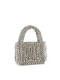 Calin collection top handle beaded mini shoulder bag