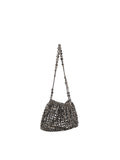 Calin collection mirrored beaded shoulder bag Hobo bag