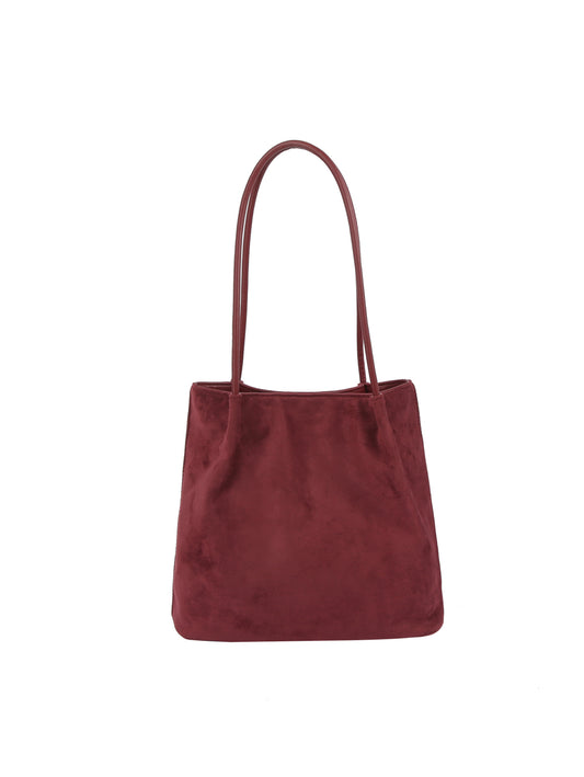 Basic Suede Shoulder Bag