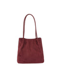 Basic Suede Shoulder Bag