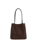 Basic Suede Shoulder Bag