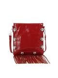 Studded Fringe Crossbody Bag