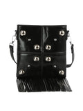 Studded Fringe Crossbody Bag