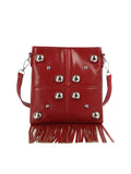Studded Fringe Crossbody Bag