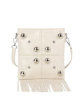 Studded Fringe Crossbody Bag