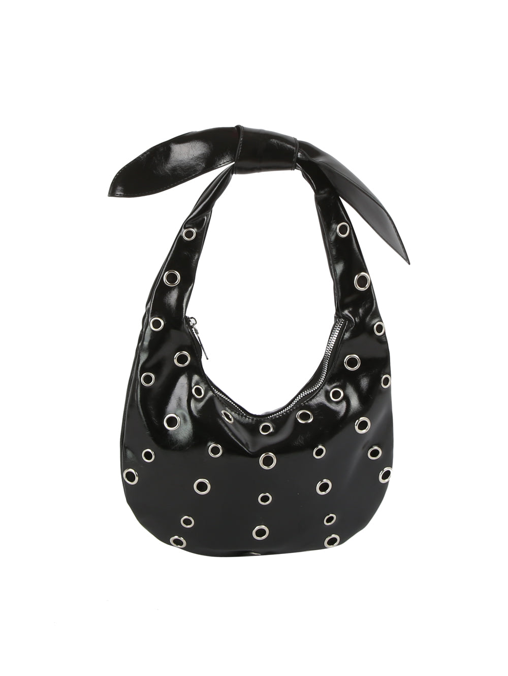 Crescent-shaped Hobo Bag