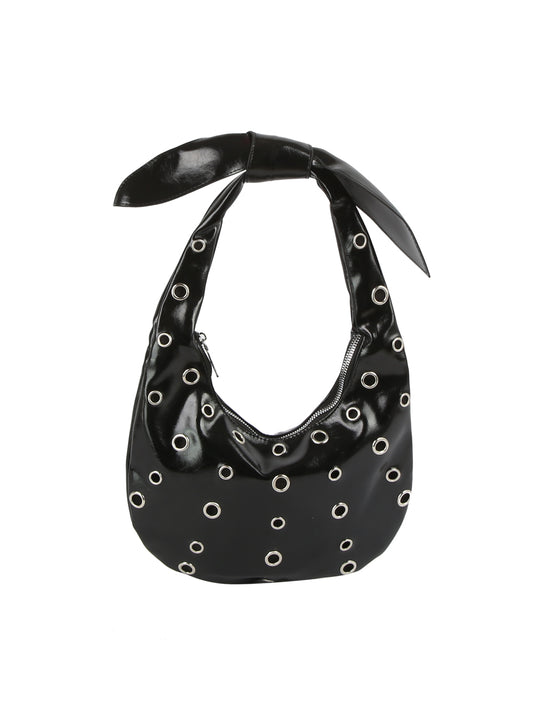 Crescent-shaped Hobo Bag