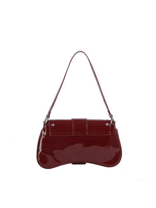 Buckle Flap Shoulder Bag