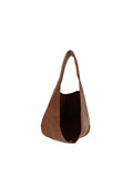 Slouchy Faux Leather Hobo Bag with Cosmetic Pouch