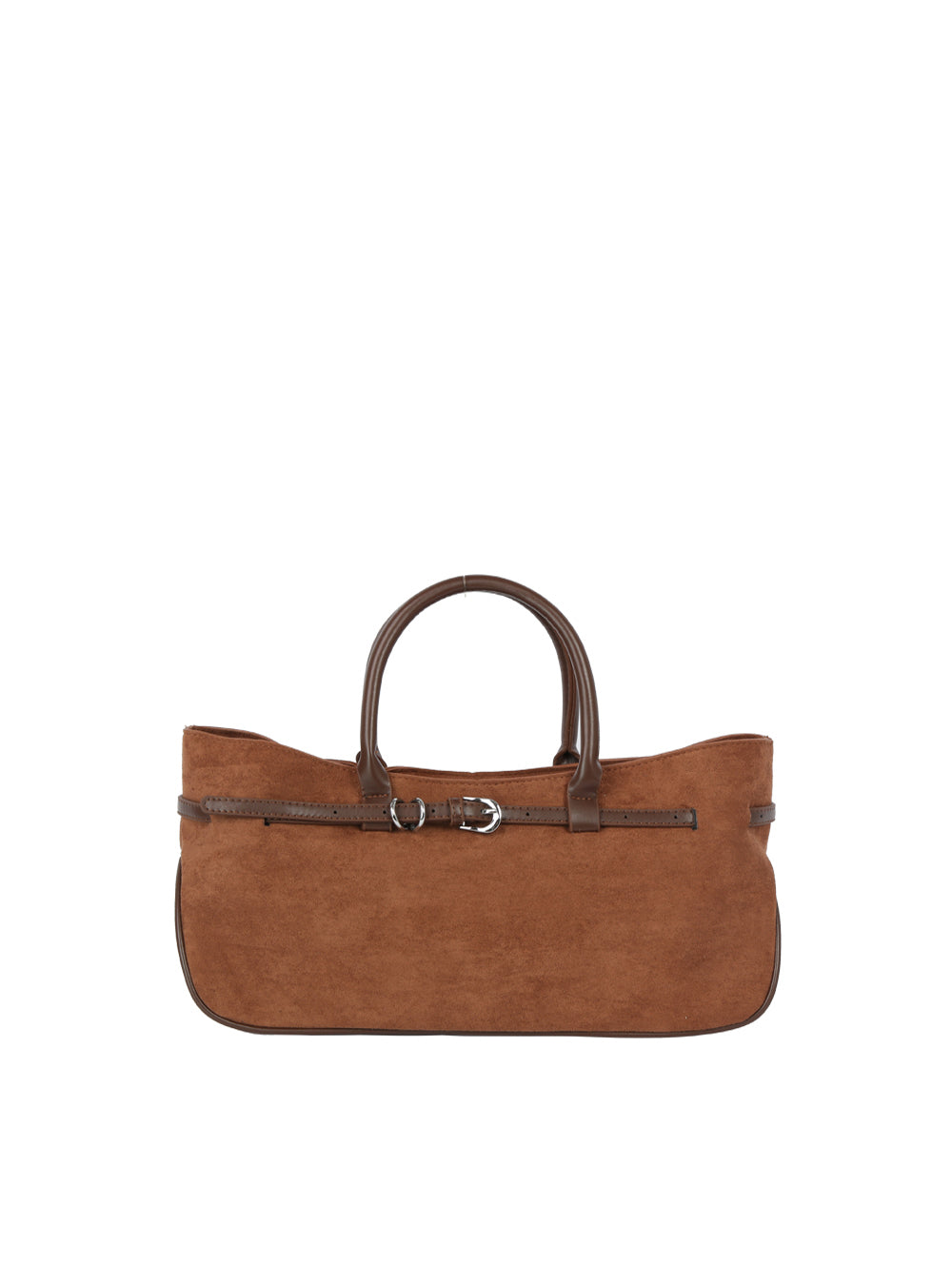 Calin Top Handle Suede Hobo Bag