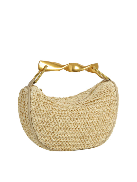 Calin Straw Crossbody Handbag