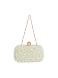 Calin Faux Pearl beaded Body Evening Clutch