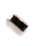 Calin Shaggy Fringe Evening Clutch