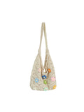 Calin Floral Crochet Hobo Bag