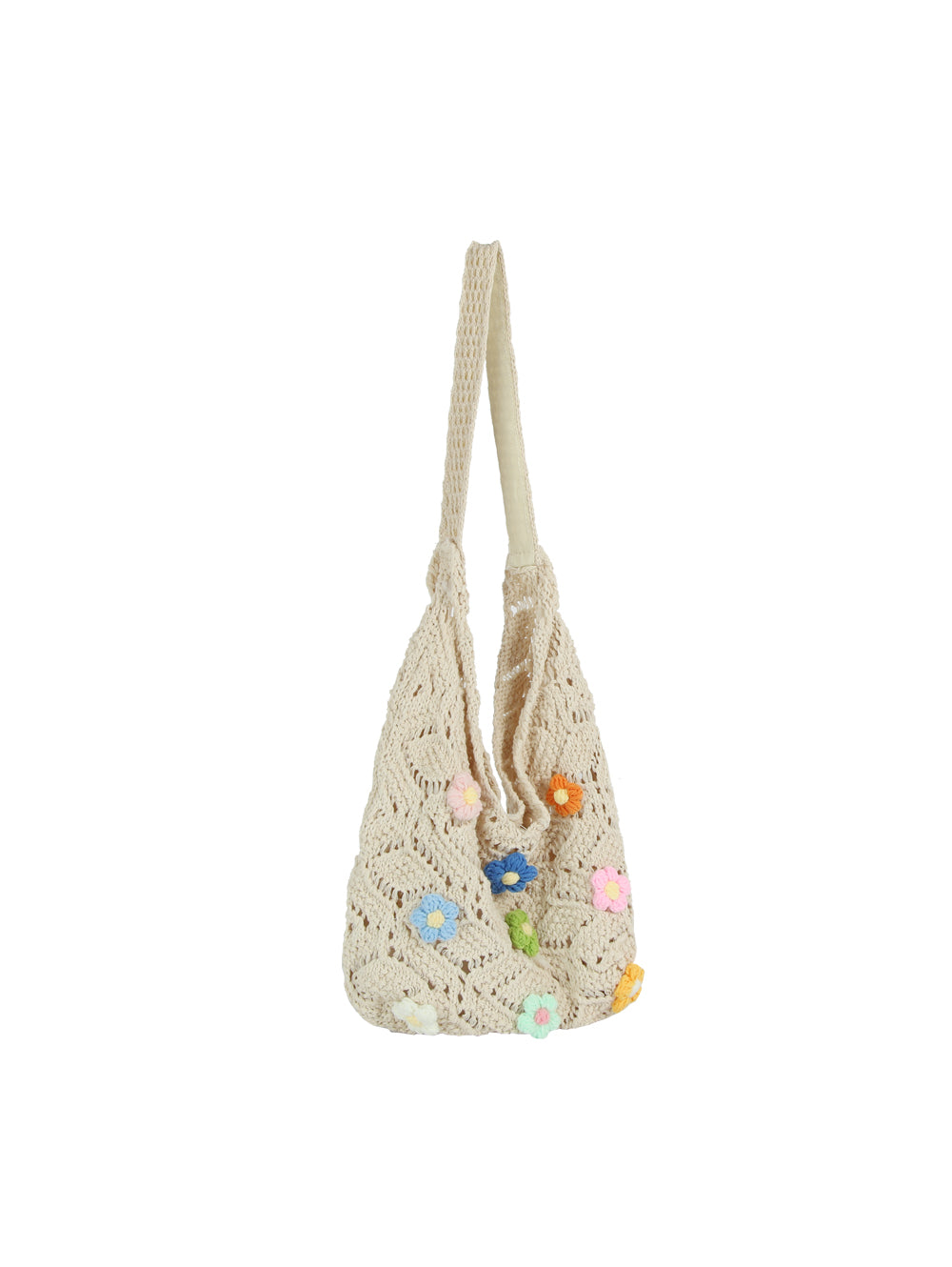Calin Floral Crochet Hobo Bag