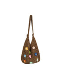 Calin Floral Crochet Hobo Bag