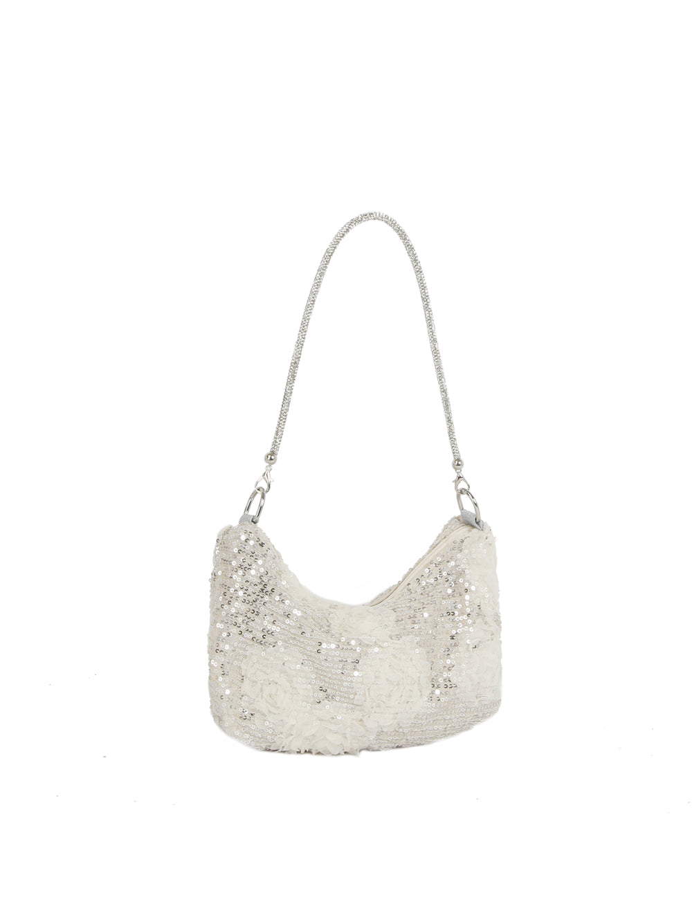 Calin Sequin Mesh Shoulder Bag