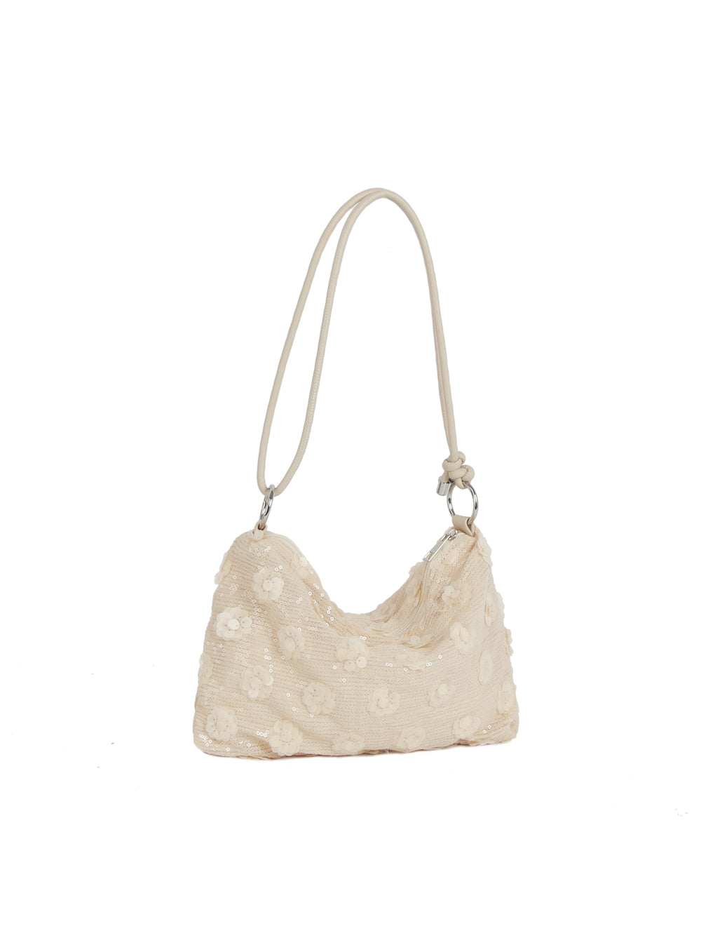 Calin Sequin Mesh Shoulder Bag