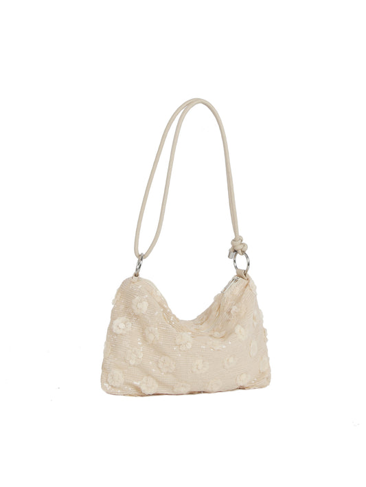 Calin Sequin Mesh Shoulder Bag