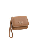 Calin Pebbled Faux Leather Wristlet Pouch
