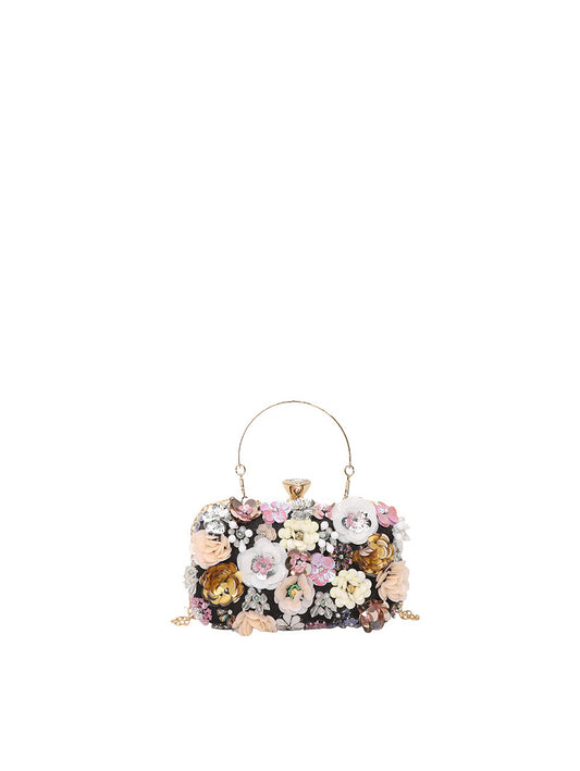 Calin Floral Minaudière Clutch