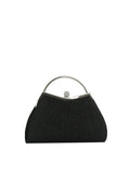Calin Pleated Shimmer Evening Clutch