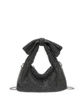 Calin Glittering Rhinestone Bow Accent Evening Handbag