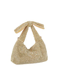 Calin Glittering Rhinestone Bow Accent Evening Handbag
