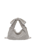 Calin Glittering Rhinestone Bow Accent Evening Handbag