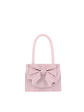 Calin Structured Bow-Accent Shimmer Mini Handbag