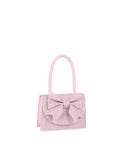 Calin Structured Bow-Accent Shimmer Mini Handbag