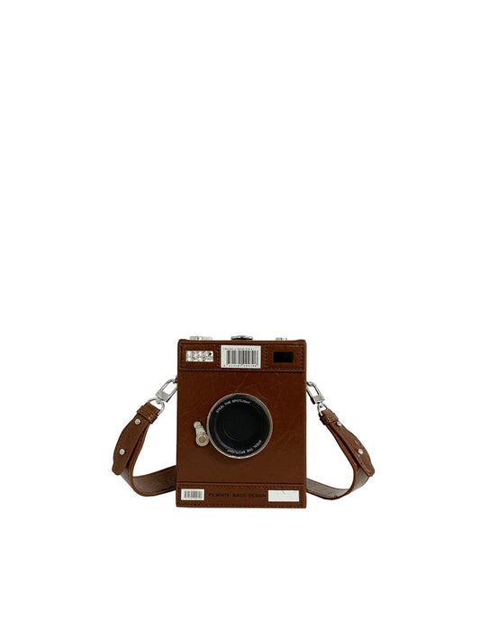 Calin Novelty Vintage Camera Shaped Crossbody Bag