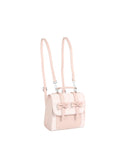 Calin Dual-Strap Plaid Bow Accent Mini Backpack