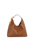 Slouchy Hobo Shoulder Bag with Scarf Accent