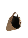 Slouchy Hobo Handbag with Beaded Tassel Accent